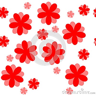 Beautiful seamless floral texture pattern Vector Illustration