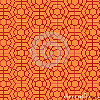 Beautiful seamless hexagonal geometrical pattern. hexagonal texture illustration Vector Illustration