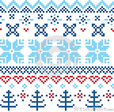 Beautiful seamless Norway pattern Vector Illustration