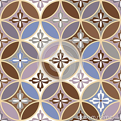 Beautiful seamless ornamental tile background vector illustration Vector Illustration
