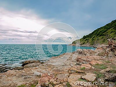 Beautiful Seascape in the Khao Laem Ya Nation Sea cape Stock Photo