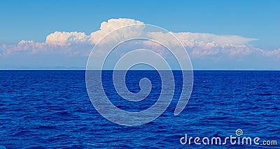 beautiful seascape panorama. Composition of the nature Stock Photo