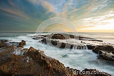 Beautiful seascape in southern California Stock Photo