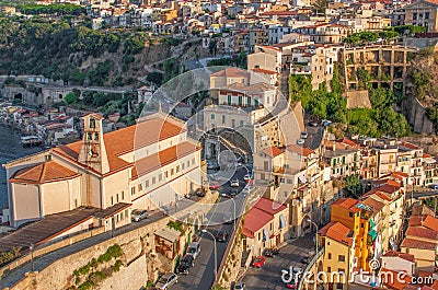 The beautiful seaside village of Scilla, Italy Stock Photo