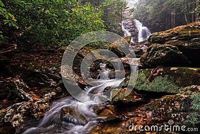 Beautiful Secluded Waterfall Stock Photo