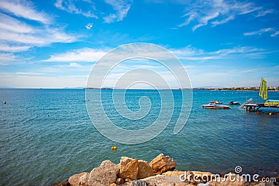 Sunny beaches of Athens, Greece Stock Photo