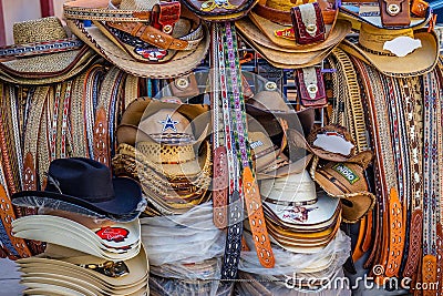 A traditional Mexican clothing in Nuevo Progreso, Mexico Stock Photo