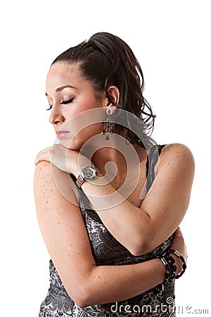 Beautiful sensitive woman Stock Photo