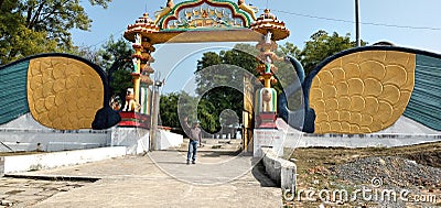 Beautiful shiv temple as tourist place Editorial Stock Photo