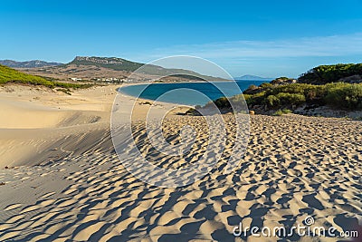 Beautiful shot of estrecho natural park of bolonia beach in spain Stock Photo