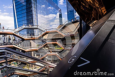 Beautiful shot of the inside of the Oculus building in Hudson Yards, New York Editorial Stock Photo