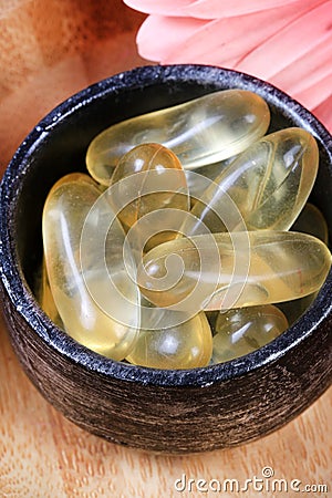 Omega capsules Stock Photo