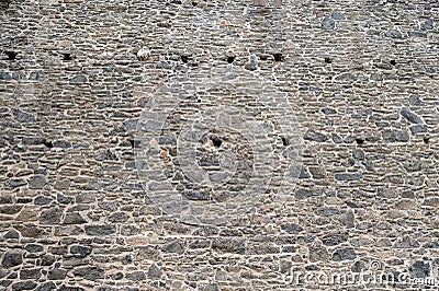 Beautiful shot of a part of a stone wall Stock Photo