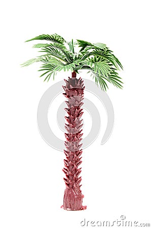 Plastic date tree Stock Photo