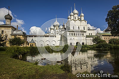 Beautiful shot of Rostovskiy Kreml\' in Rostov, Russia Stock Photo