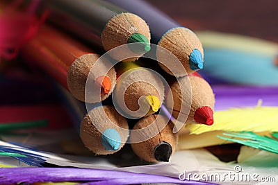 Pencil colours Stock Photo