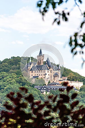 Beautiful shot of Wernigerode Castle in Wernigerode, Germany Editorial Stock Photo