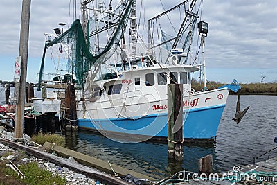 Louisiana Shrimp Boat Editorial Stock Photo