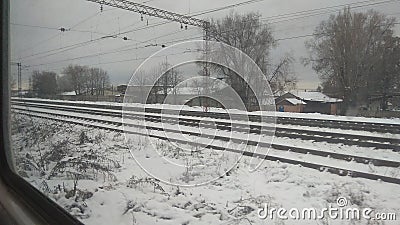 Beautiful side view from train Stock Photo