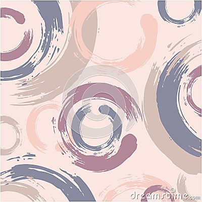 Beautiful silk scarf abstract with brush Vector Illustration