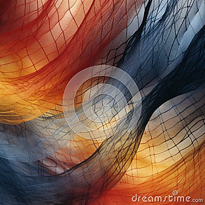 A beautiful silk weave, zoomed up close Stock Photo