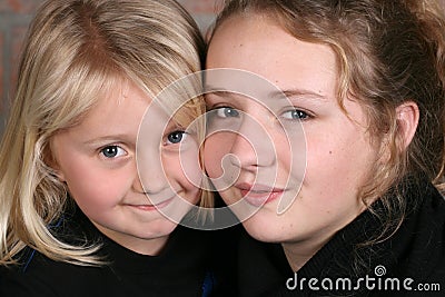 Beautiful sisters Stock Photo