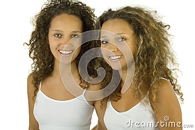 Beautiful sisters Stock Photo