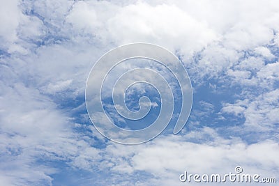 Beautiful sky with clouds for background. Stock Photo