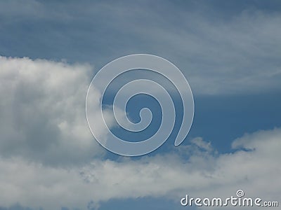 Beautiful sky, indigo colors, naturally scatter Stock Photo