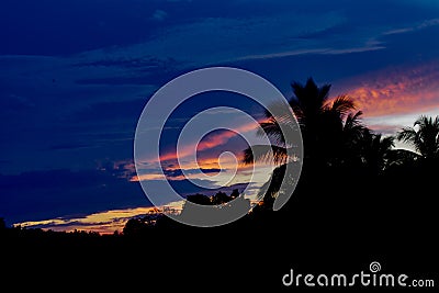 Beautiful sky view of Sunrise Stock Photo