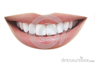 Beautiful Smile With Healthy Teeth Stock Photo