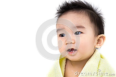 Beautiful smiling asian cute baby Stock Photo