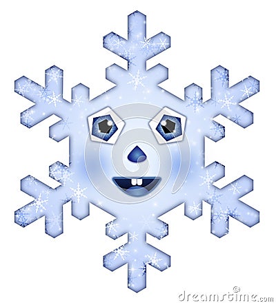 A beautiful snowflake Stock Photo