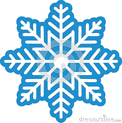 Beautiful snowflake winter Vector Illustration