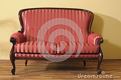 beautiful sofa isolated in modern room Stock Photo