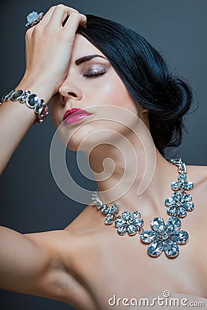 Beautiful sophisticated woman Stock Photo