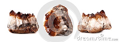 Beautiful sparkling crystals, gemstone isolated Stock Photo