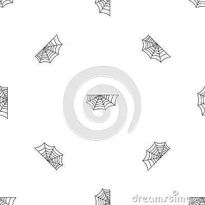 Beautiful spiderweb pattern seamless vector Vector Illustration