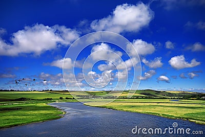 Beautiful spring landscape Stock Photo