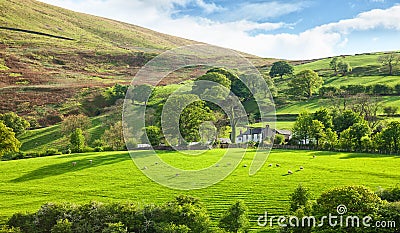 Beautiful spring landscape in Lake District National Park, Cumbria, England, UK Stock Photo
