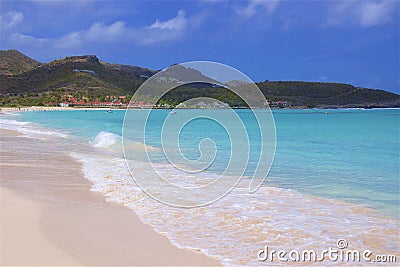 St Jean beach in St Barths, Caribbean Stock Photo