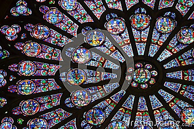 Beautiful stained glass window Stock Photo