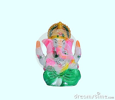 Beautiful Statue of Indian God Lord Ganesha. Stock Photo