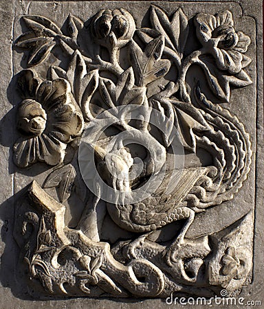 Beautiful stone carving Stock Photo