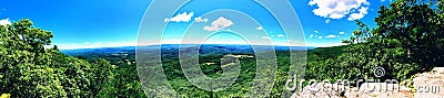 Beautiful summer panoramic views of Appalachian trail Stock Photo