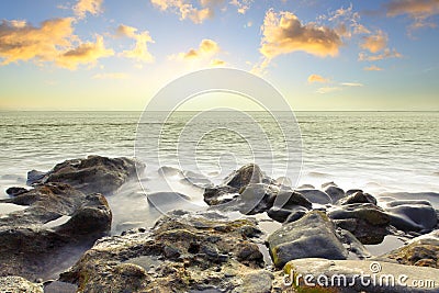 Beautiful sundown Stock Photo