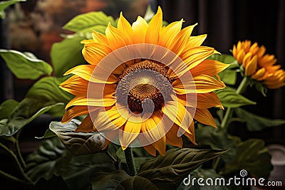 Beautiful sunflower Stock Photo