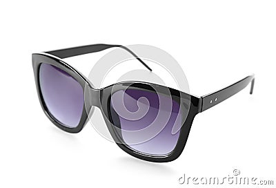 Beautiful sunglasses on white background Stock Photo