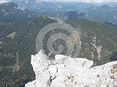 Autumn hiking and mountaineeting in brandenburger alpen in austria Stock Photo