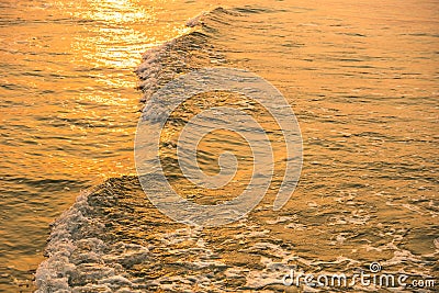 Beautiful Sunrise over the ocean. Sunrise in the sea Stock Photo